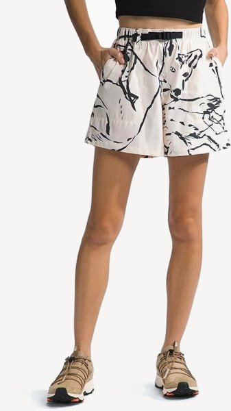 Шорты TNF W Class V Pathfinder Belted Short (Женский; S; WhiteDune CoyoteField SketchPrint)